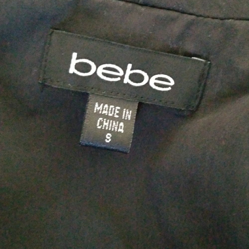 Bebe Waterfall Off Black Jacket - image 4
